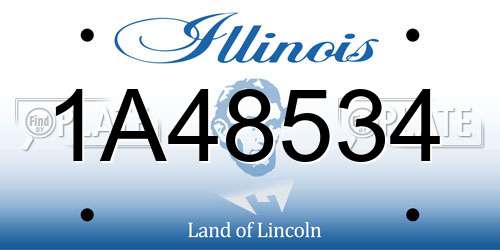 1A48534 Illinois License Plate