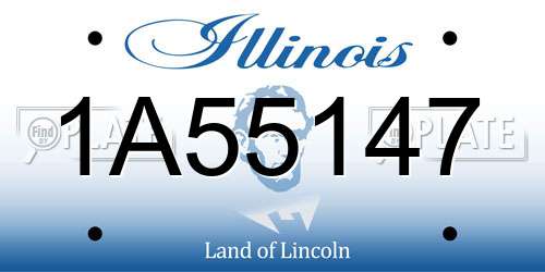 1A55147 Illinois License Plate