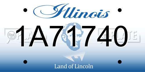 1A71740 Illinois License Plate
