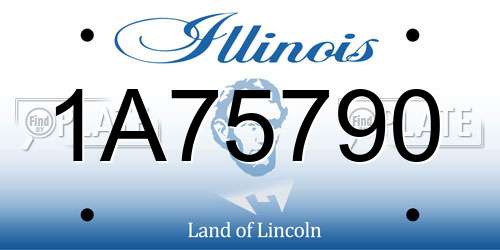 1A75790 Illinois License Plate