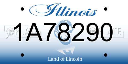 1A78290 Illinois License Plate