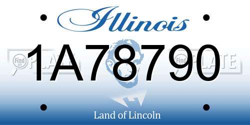 1A78790 Illinois License Plate