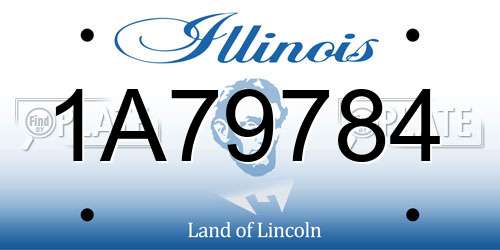 1A79784 Illinois License Plate