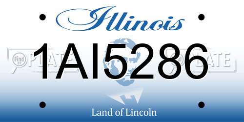 1AI5286 Illinois License Plate