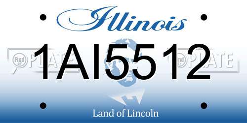 1AI5512 Illinois License Plate