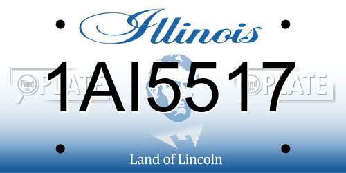 1AI5517 Illinois License Plate