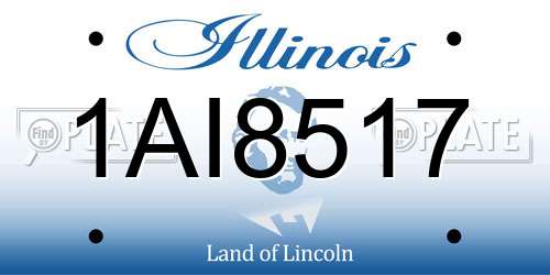 1AI8517 Illinois License Plate