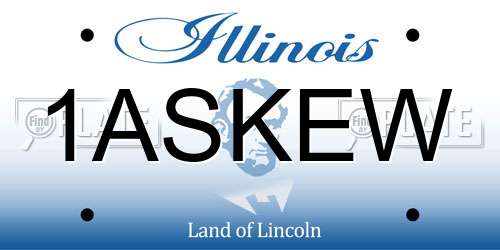 1ASKEW Illinois License Plate