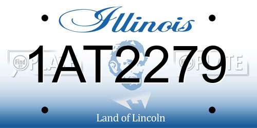 1AT2279 Illinois License Plate