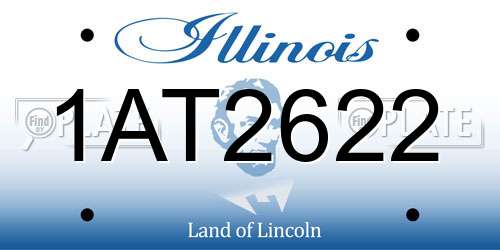 1AT2622 Illinois License Plate