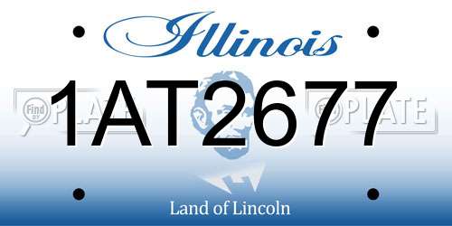 1AT2677 Illinois License Plate