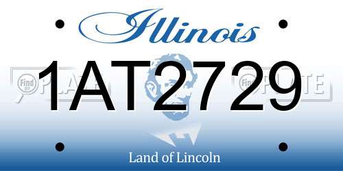 1AT2729 Illinois License Plate