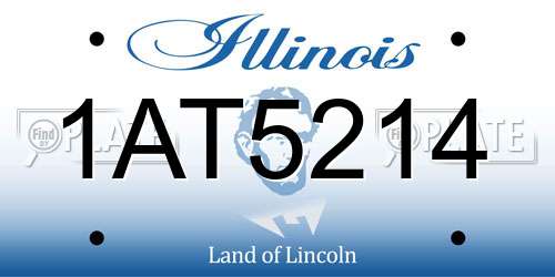 1AT5214 Illinois License Plate