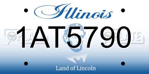 1AT5790 Illinois License Plate