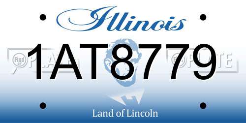1AT8779 Illinois License Plate
