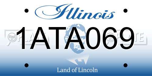 1ATA069 Illinois License Plate