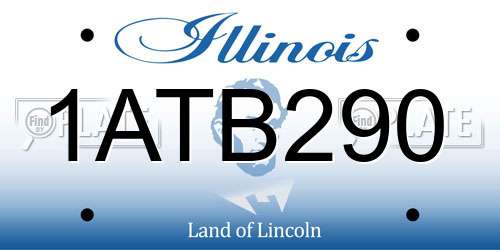 1ATB290 Illinois License Plate