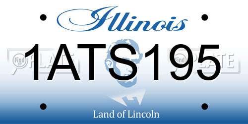 1ATS195 Illinois License Plate