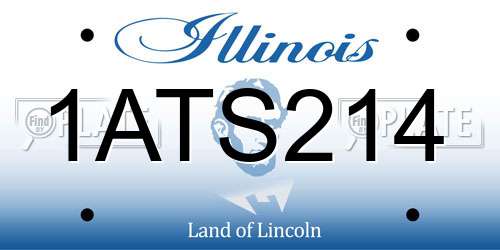 1ATS214 Illinois License Plate