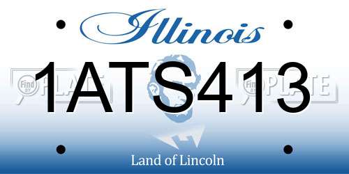 1ATS413 Illinois License Plate