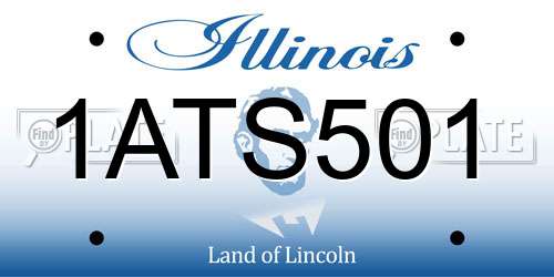 1ATS501 Illinois License Plate