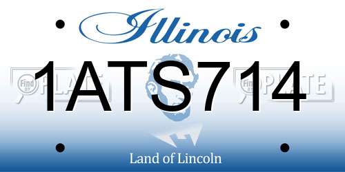 1ATS714 Illinois License Plate