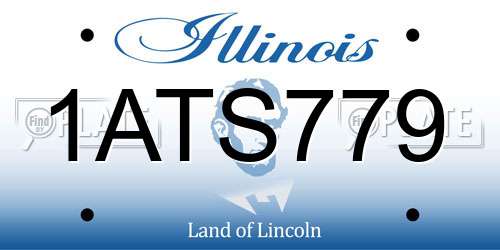 1ATS779 Illinois License Plate