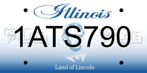 1ATS790 Illinois License Plate