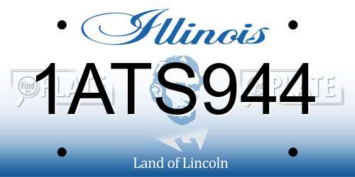 1ATS944 Illinois License Plate
