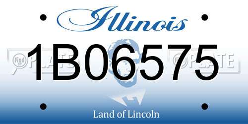 1B06575 Illinois License Plate