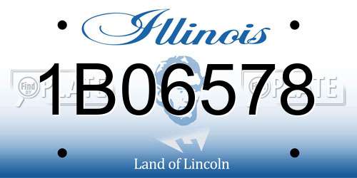 1B06578 Illinois License Plate