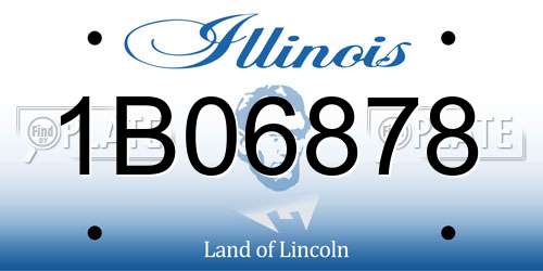 1B06878 Illinois License Plate