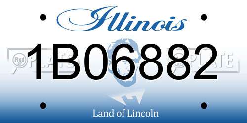 1B06882 Illinois License Plate