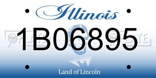 1B06895 Illinois License Plate