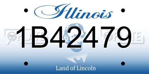 1B42479 Illinois License Plate