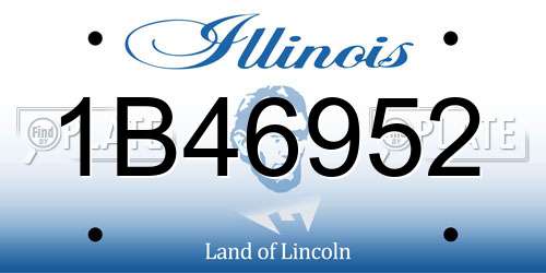 1B46952 Illinois License Plate