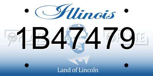 1B47479 Illinois License Plate