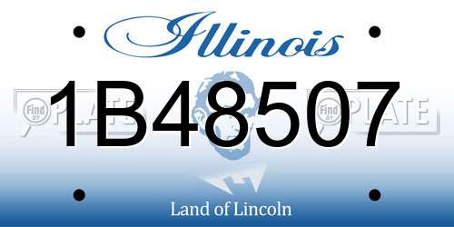 1B48507 Illinois License Plate
