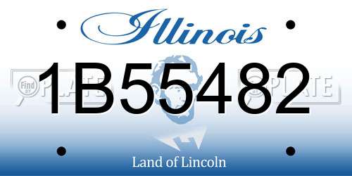 1B55482 Illinois License Plate