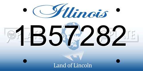 1B57282 Illinois License Plate