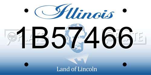 1B57466 Illinois License Plate