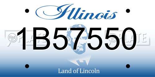 1B57550 Illinois License Plate