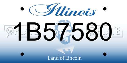 1B57580 Illinois License Plate