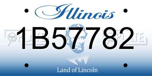 1B57782 Illinois License Plate