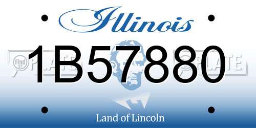 1B57880 Illinois License Plate