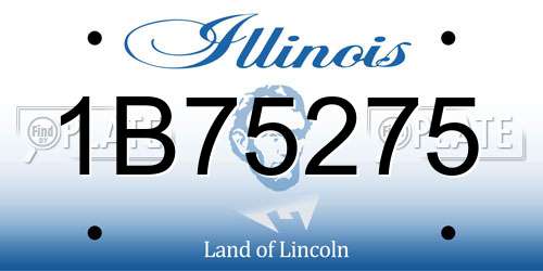 1B75275 Illinois License Plate