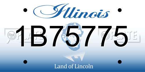 1B75775 Illinois License Plate