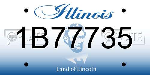 1B77735 Illinois License Plate