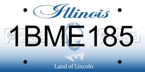 1BME185 Illinois License Plate
