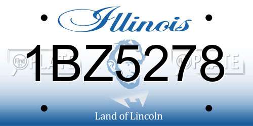 1BZ5278 Illinois License Plate